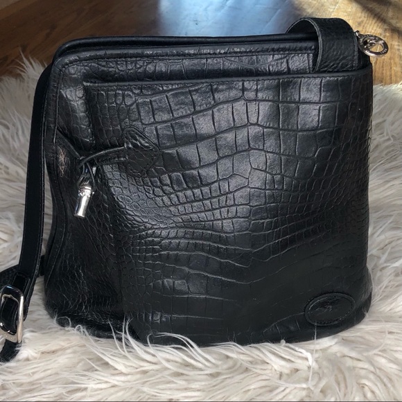 Longchamp Handbags - Longchamp Black Leather Roseau Bag